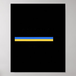 Sieg ladend Ukraine Freiheit Ukrainische Flagge Poster