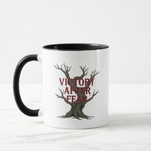 Sieg nach Angst - Baumdesign Coffee Tasse