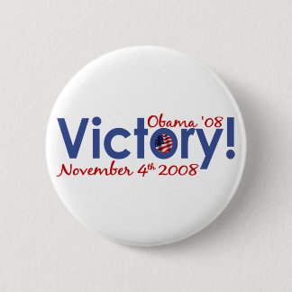 Sieg Obama gewinnt 2008 Button