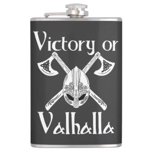 Sieg oder Valhalla - Helm und Ax Flachmann
