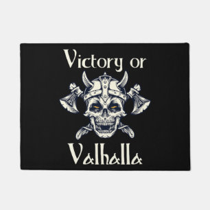 Sieg oder Valhalla - Skull Fußmatte