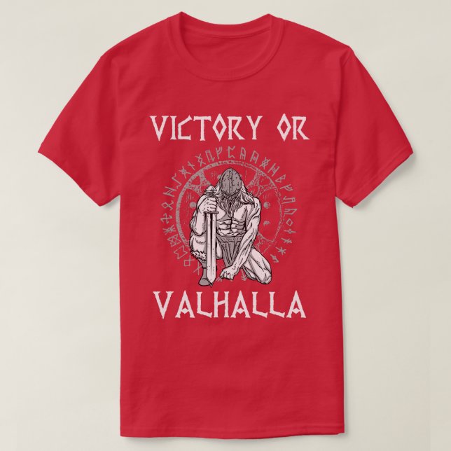 Sieg oder Valhalla Viking T-Shirt (Design vorne)