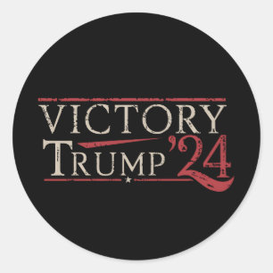 Sieg Trump 24 Republikanischer Präsident 47 USA Runder Aufkleber