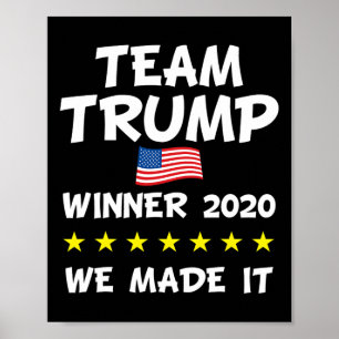 Sieg Trump Präsident Wahlfeier Poster