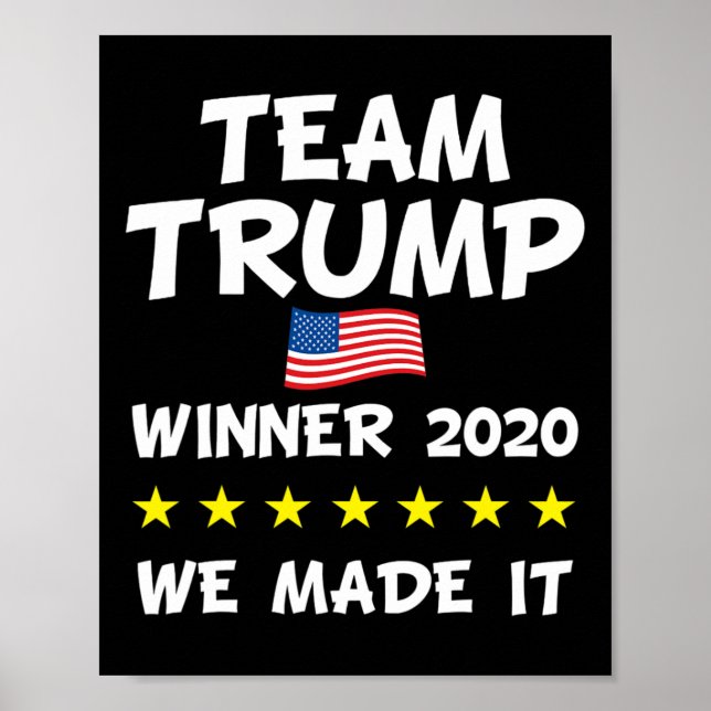 Sieg Trump Präsident Wahlfeier  Poster (Vorne)