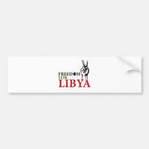 Sieg u. Freiheit für Libyen Autoaufkleber