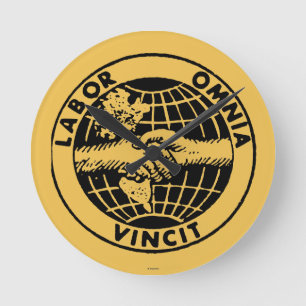 Siegel: Afl Runde Wanduhr