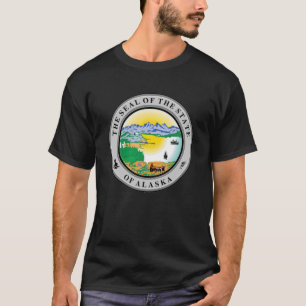 Siegel Alaska Staat USA T - Shirt