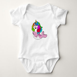 Siegel als Einhorn Baby Strampler