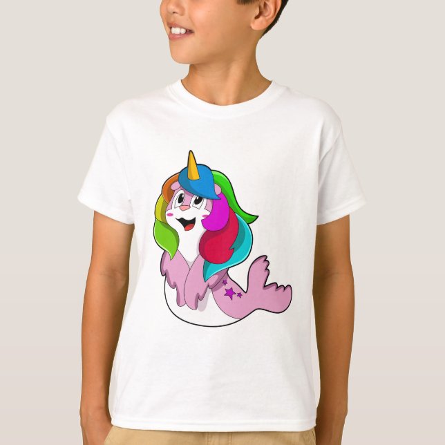 Siegel als Einhorn T-Shirt (Vorderseite)
