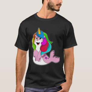 Siegel als Einhorn T-Shirt
