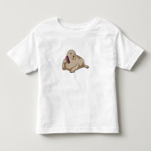 Siegel als Friseur mit Kamm Kleinkind T-shirt