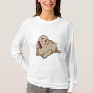 Siegel als Friseur mit Kamm T-Shirt