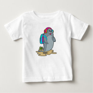 Siegel als Hiker mit Rucksack Baby T-shirt