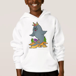 Siegel als König mit Krone Hoodie