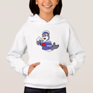 Siegel als Seemann mit Schiff Hoodie