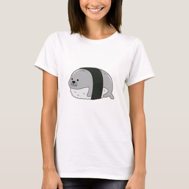 Siegel als Sushi T-Shirt (Vorderseite)