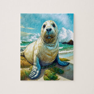 Siegel am Strand Puzzle