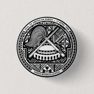 Siegel Amerikanisch-Samoas Button
