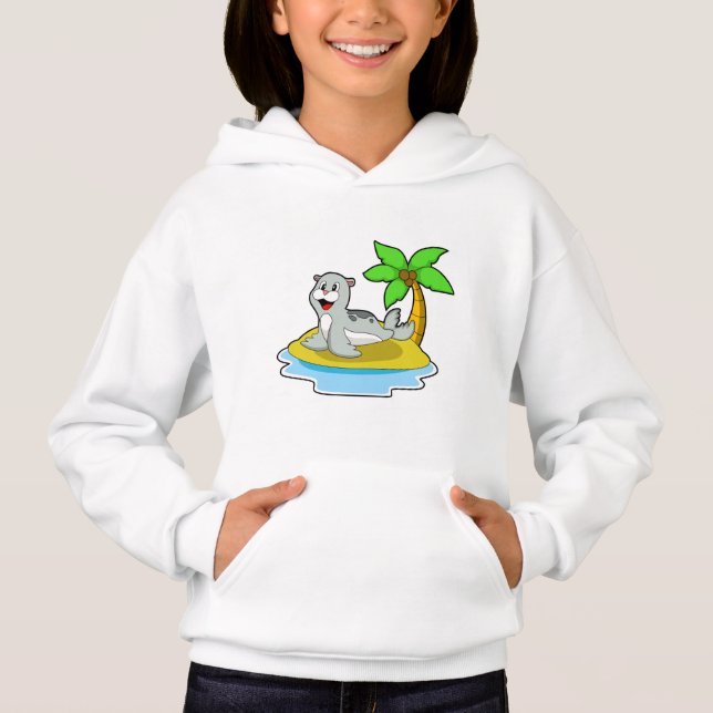 Siegel auf Island Hoodie (Vorderseite)
