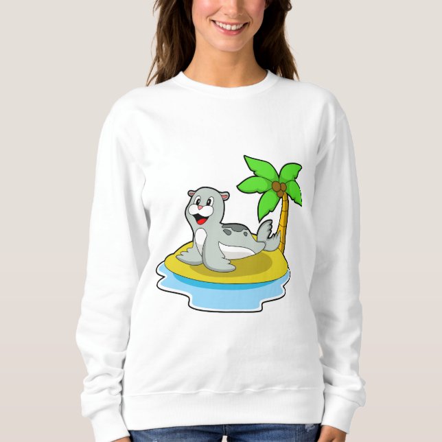 Siegel auf Island Sweatshirt (Vorderseite)