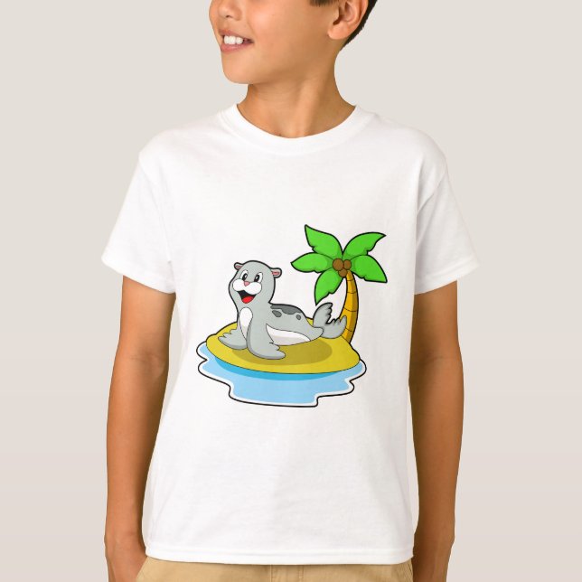 Siegel auf Island T-Shirt (Vorderseite)