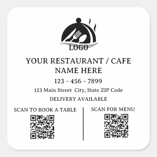 Siegel-Aufkleber für Abnahme und Lieferung mit QR- Quadratischer Aufkleber (Vorderseite)