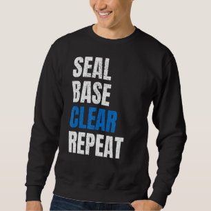 Siegel-Base-Clear-Repeat-Karosserie-Maler Automoti Sweatshirt