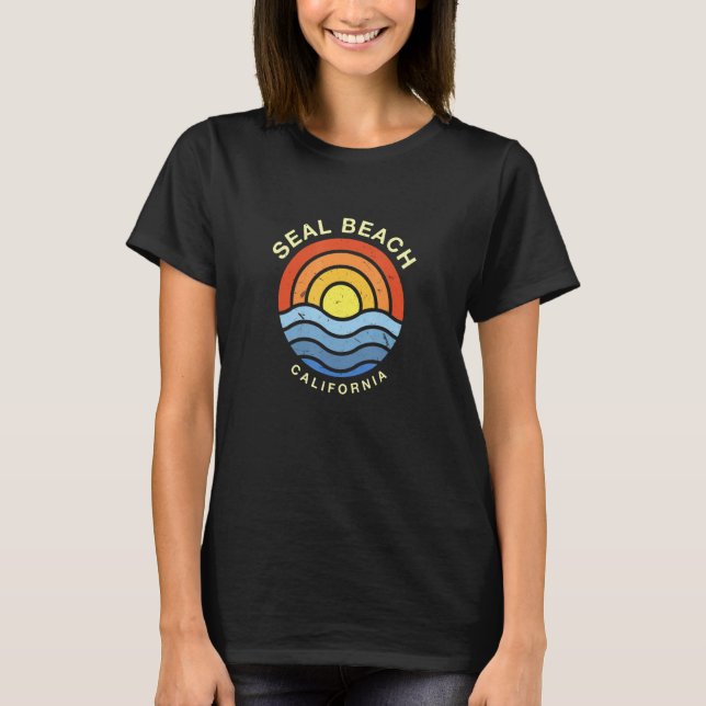 Siegel Beach California Ca Summer US Cities Tropic T-Shirt (Vorderseite)