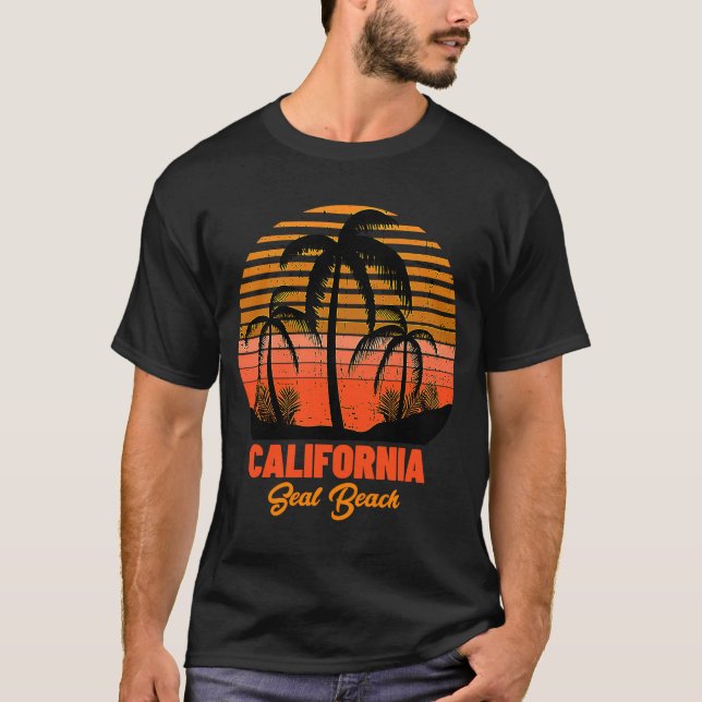 Siegel Beach California T-Shirt (Vorderseite)