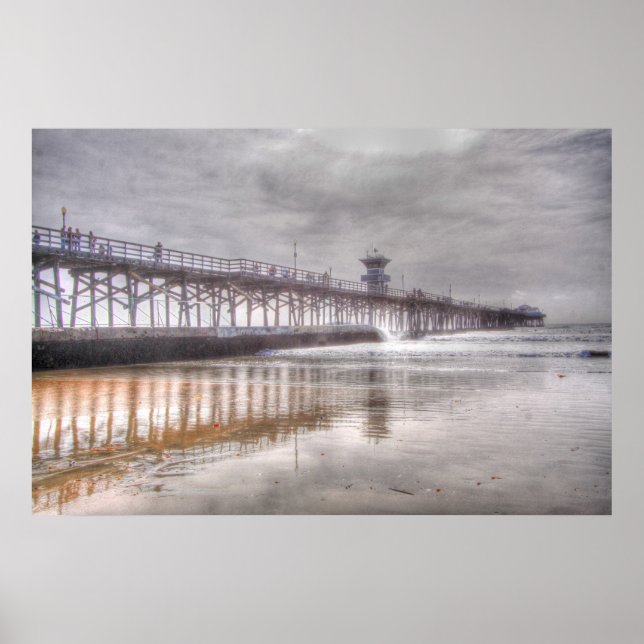 Siegel Beach Pier Poster (Vorne)