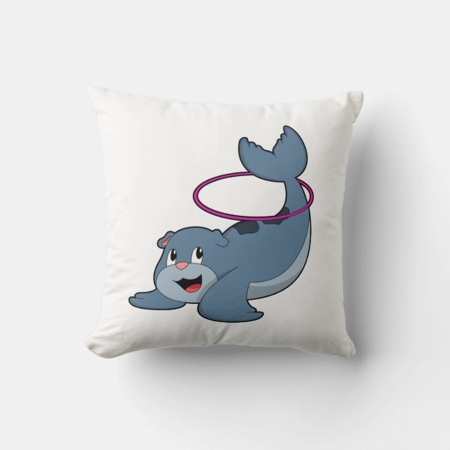 Siegel bei Fitness mit Reifen der Fitness.PNG Kissen (Vorderseite)