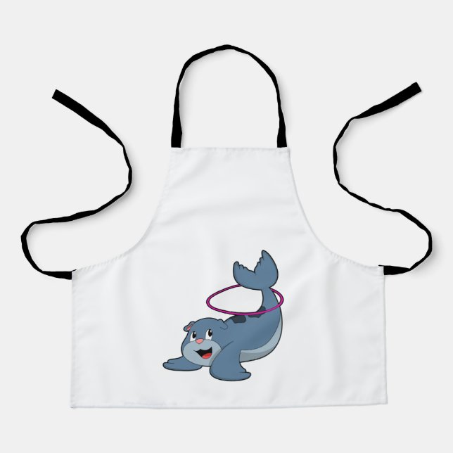 Siegel bei Fitness mit Reifen der Fitness.PNG Schürze (Vorderseite)