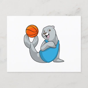 Siegel beim Basketball Sports Postkarte