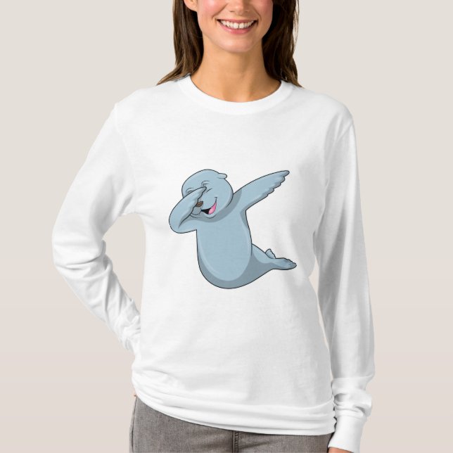 Siegel beim Hip Hop Dance Dab T-Shirt (Vorderseite)