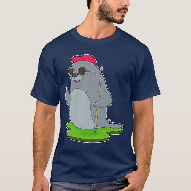 Siegel Billiard Queue T-Shirt (Vorderseite)