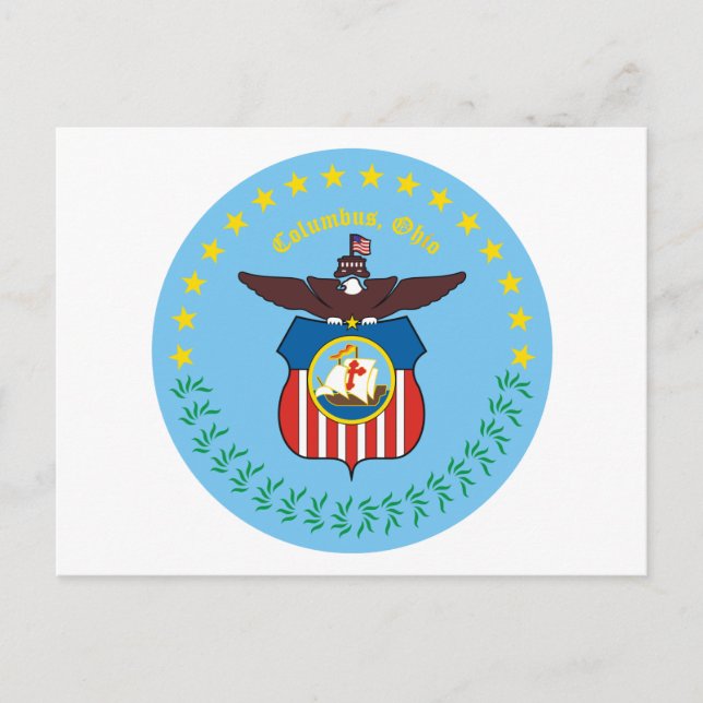 Siegel Columbus, Ohio Postkarte (Vorderseite)