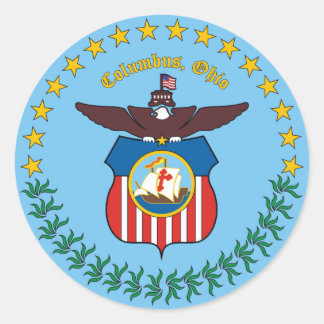 Siegel Columbus, Ohio Runder Aufkleber