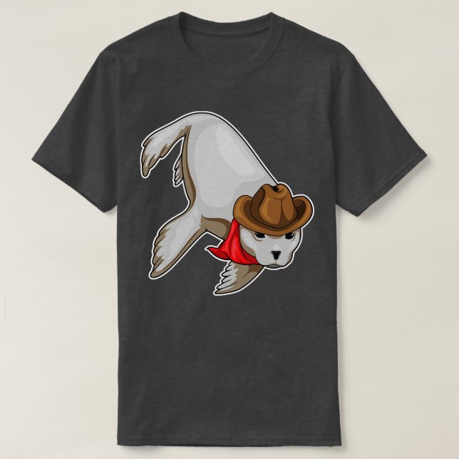 Siegel Cowboy Cowboy-Hut T-Shirt (Design vorne)