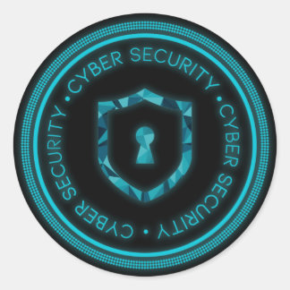 SIEGEL "CYBER SECURITY ABZEICHEN" RUNDER AUFKLEBER