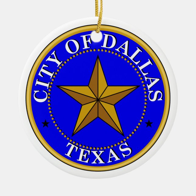 Siegel Dallas Keramikornament (Vorne)