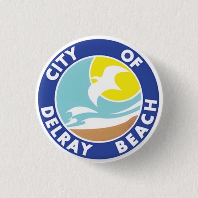 Siegel Delray Beach, Florida Button (Vorderseite)