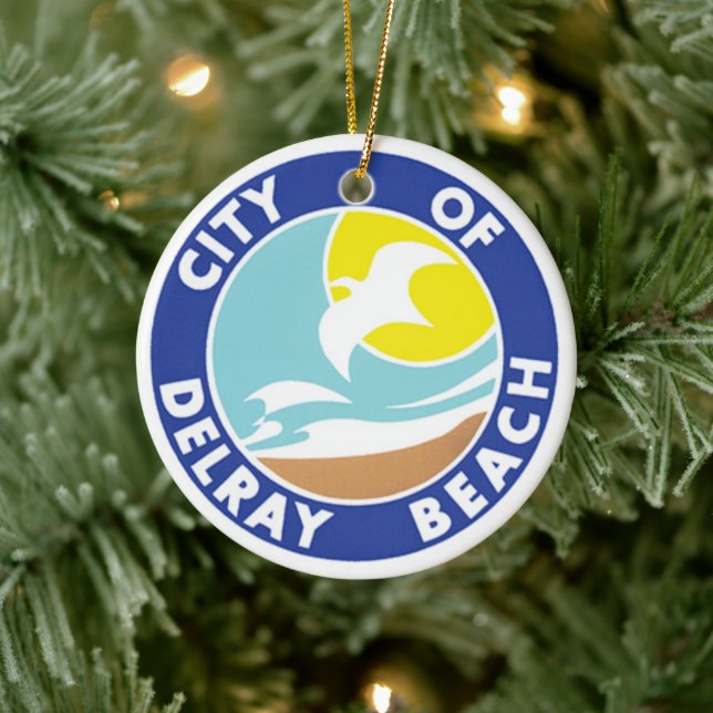 Siegel Delray Beach, Florida Keramik Ornament (Baum)