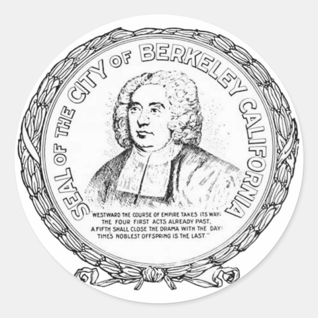Siegel der Berkeley Round Stickers (Vorderseite)