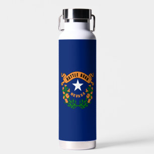 Siegel der Flagge Nevadas Trinkflasche