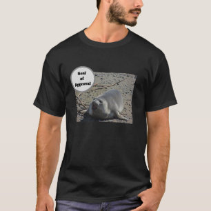 Siegel der Genehmigung Elefant Siegel Humorales Fo T-Shirt