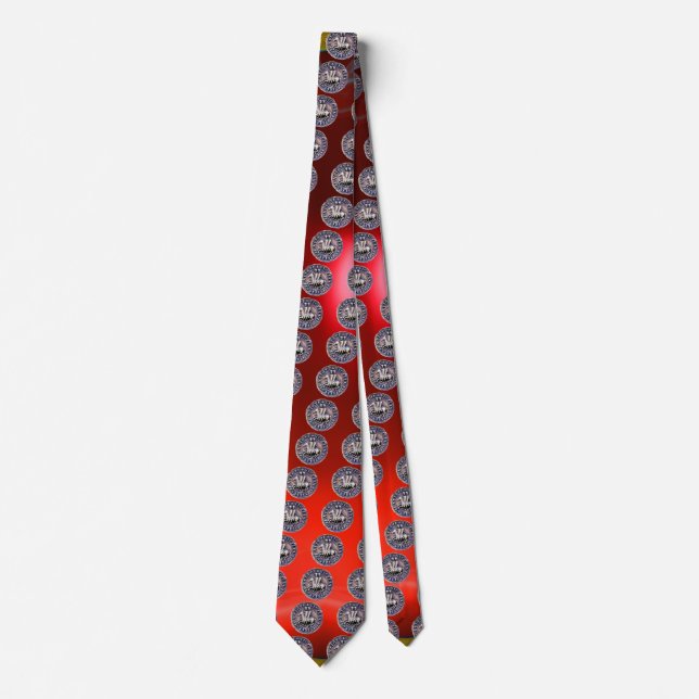 SIEGEL DER KNIGHTS TEMPLAR Edelstein Rot Krawatte (Vorderseite)