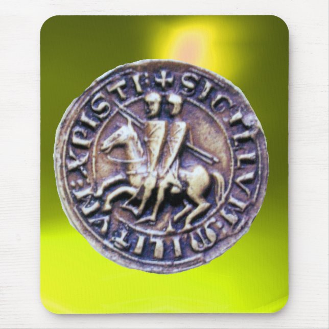 SIEGEL DER KNIGHTS TEMPLAR gelb Mousepad (Vorne)
