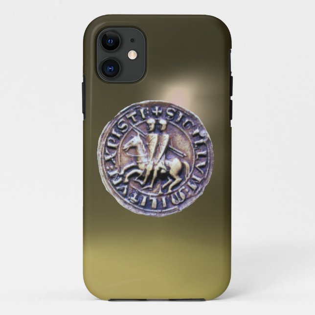 SIEGEL DER KNIGHTS TEMPLAR grau Case-Mate iPhone Hülle (Rückseite)