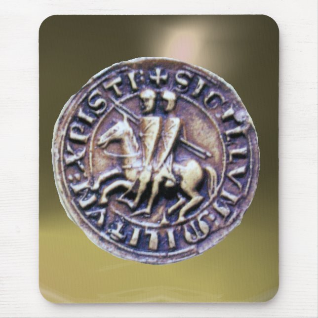 SIEGEL DER KNIGHTS TEMPLAR grau Mousepad (Vorne)